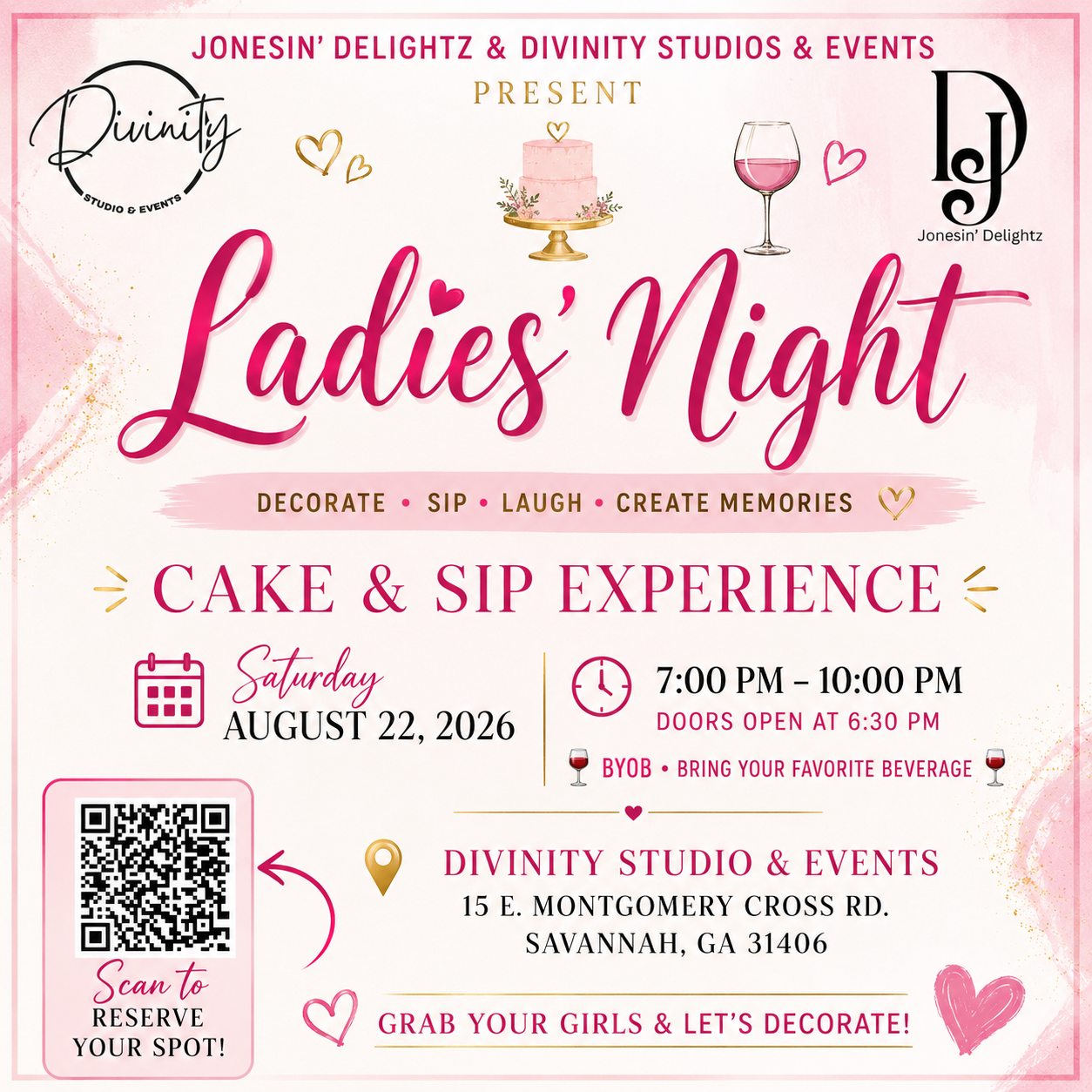 A) Ladies' Night Out Cake Decorating