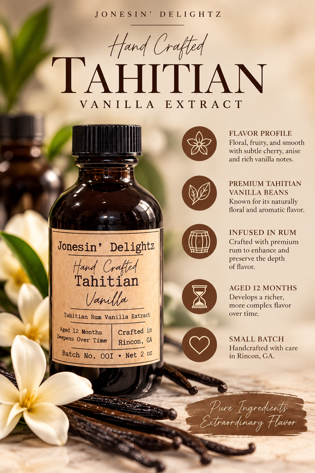 B) Handcrafted Vanilla Extract