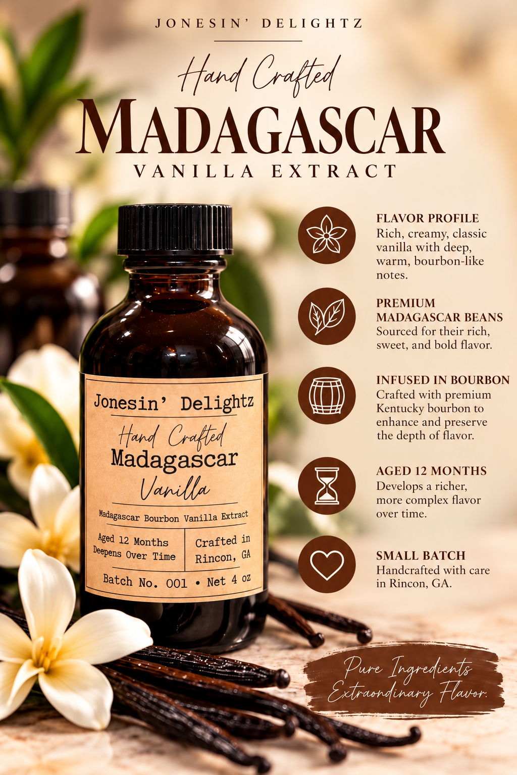B) Handcrafted Vanilla Extract
