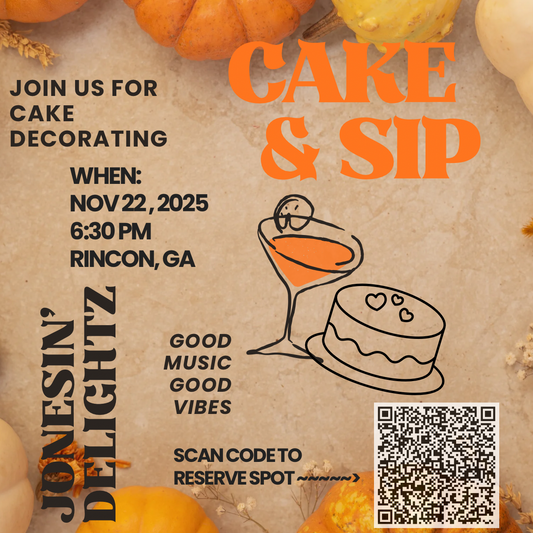 A) Cake Decorating & Sip
